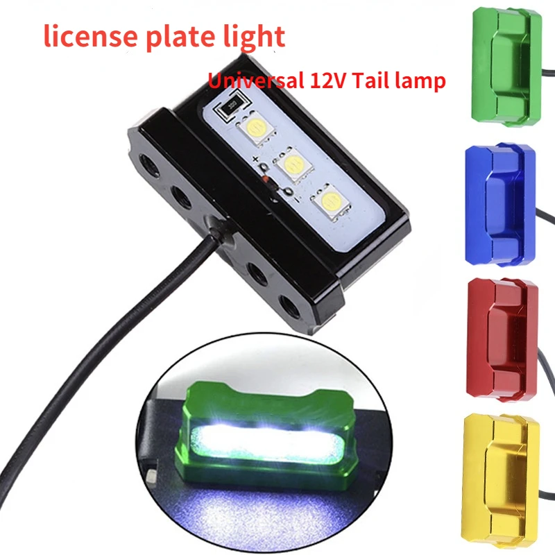 Luci Targa Cnc Led Per Aprilia Ktm Honda Ducat Triumph Universale 12V Fanale Posteriore Luz Matricula Moto Luces Traseras