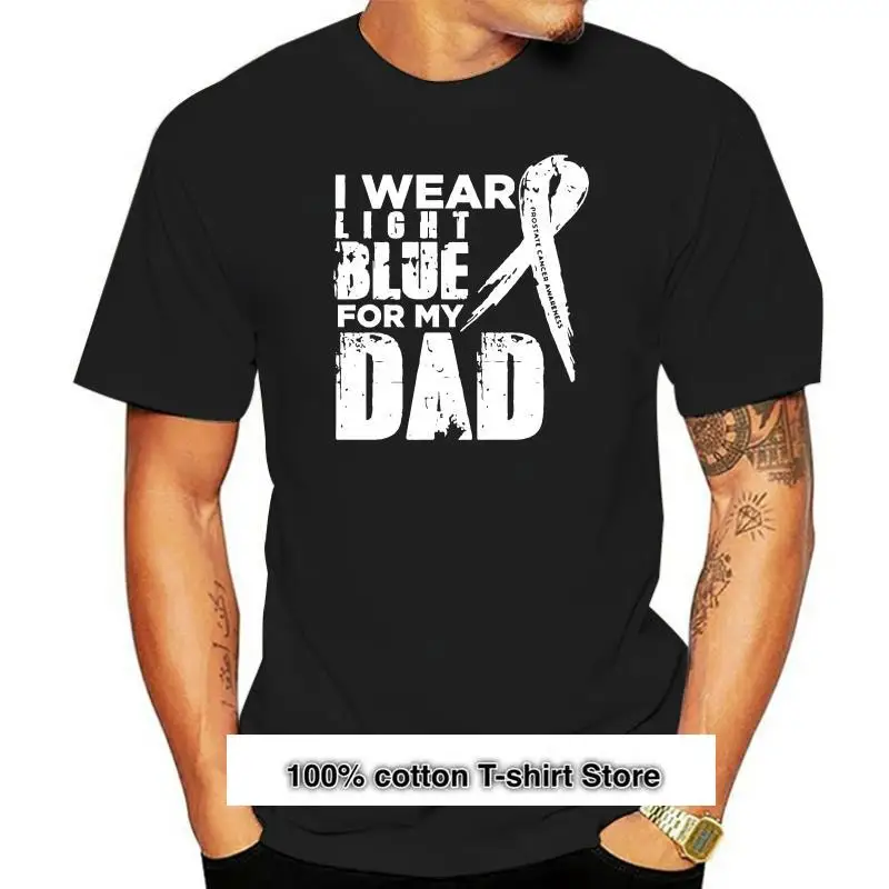 Camiseta Azul Para Hombre, Ropa Para Mi Papà, Camisetas Contra El Caucncer De Próstata