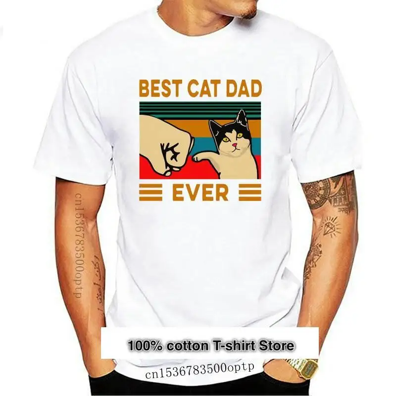 Camiseta De Algodon Con Estampado De Gato, Papia Y Papia De La Ue, Camisa De Algodon De Alta Calidad, Estilo Vintage, 100%