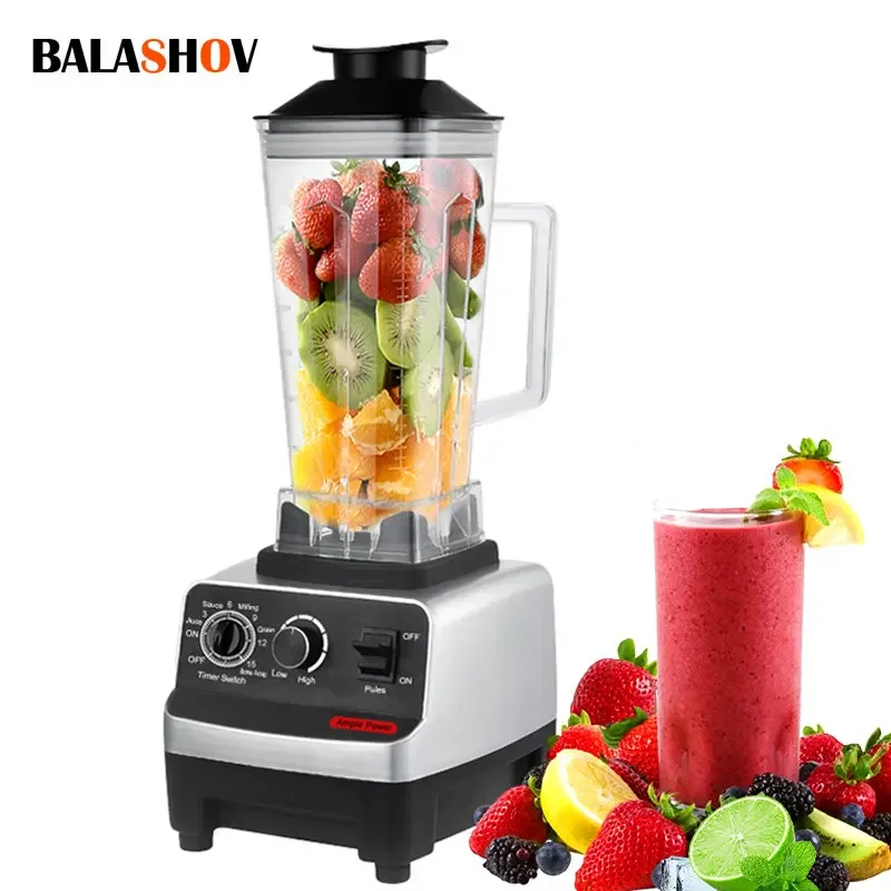 2000W Smart Commercial Timer Blender Spremiagrumi Robot Da Cucina Frullatore Frullatore Frullatore Ad Alta Potenza Juice Maker Crusher
