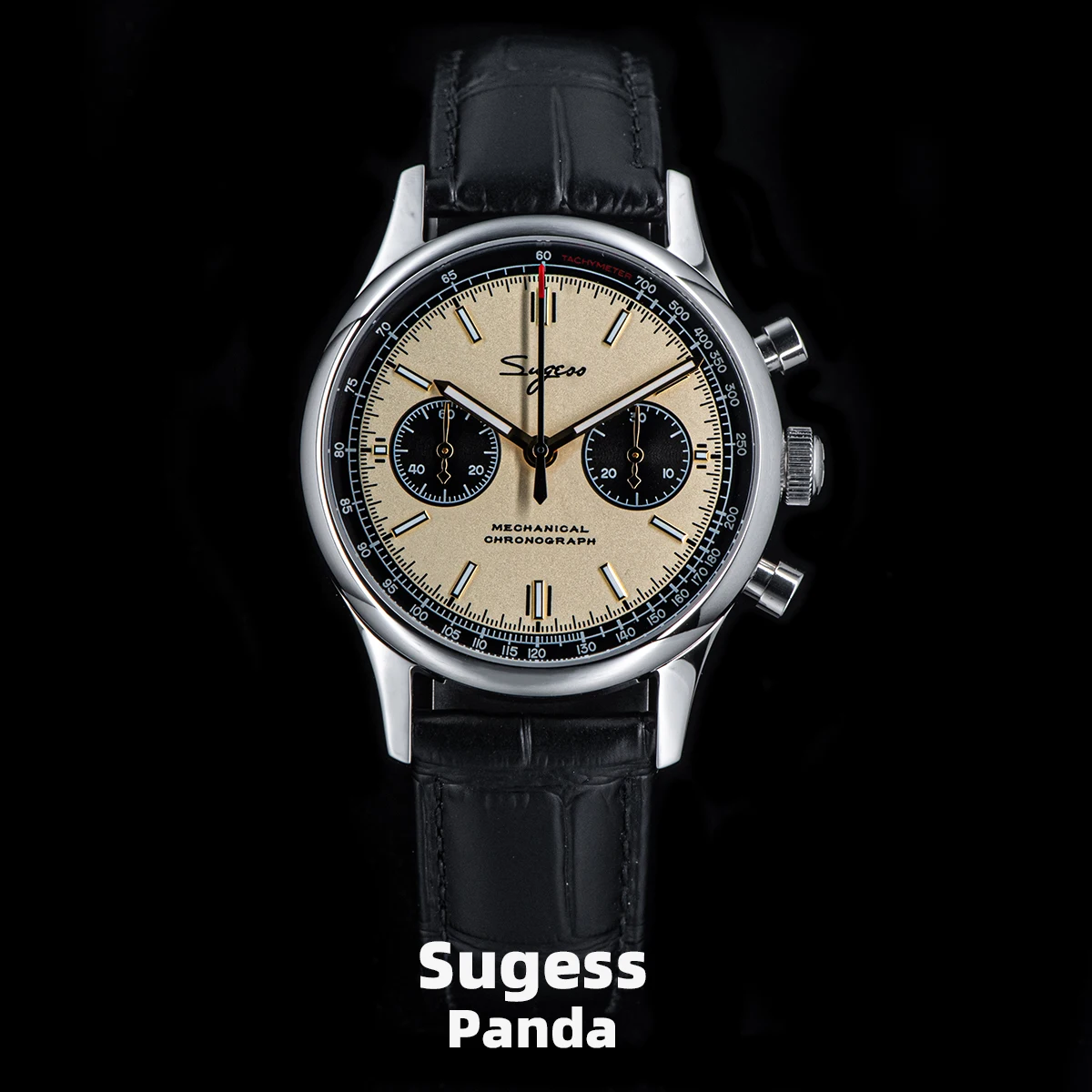 40Mm Men Army Watch 1963 Pilot Mechanical Sugess Panda Orologio Da Polso Sapphire Air Force Orologi Cronografo Ufficiale St1901Movement