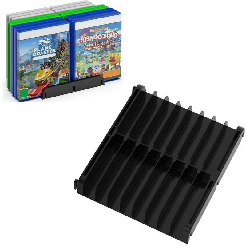 Gioco Cd Storage Stand Staffa Dischi Porta Carte Scatola Per Schede Di Gioco Per Ps4 Ps5 Xbox One Nintendo Switch Torre Per Videogiochi (16 Cds)