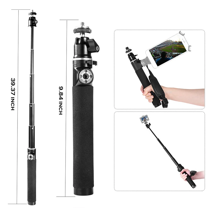 Per Dji Osmo Extension Pole Rod Bastone Di Prolunga Scalabile Per Dji Osmo & Osmo Plus & Osmo Accessori Cardanici Portatili Mobili