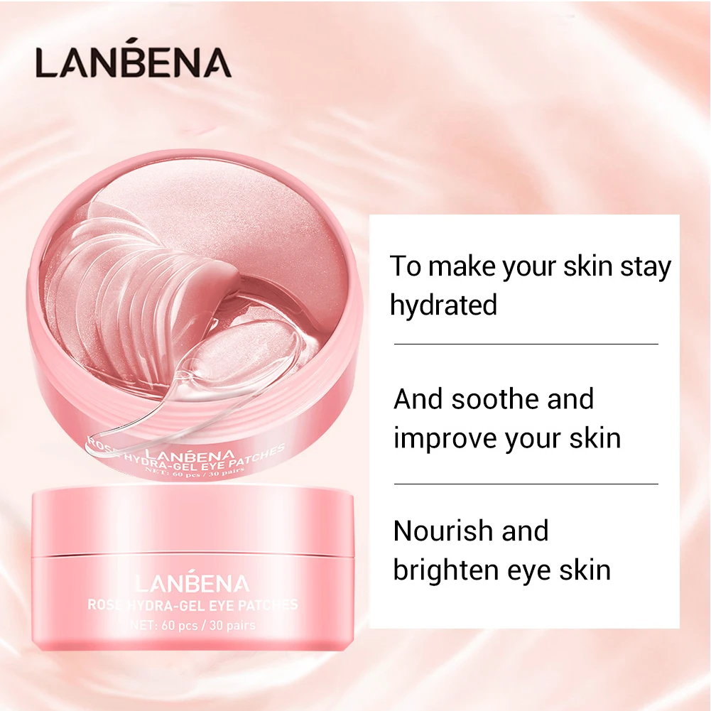Rose Hydra Gel Eye Mask Lady Collagen Eye Patch Rimuovi Occhi Gonfi Riparazione Nutriente Originale Micro Molecola Illumina La Pelle