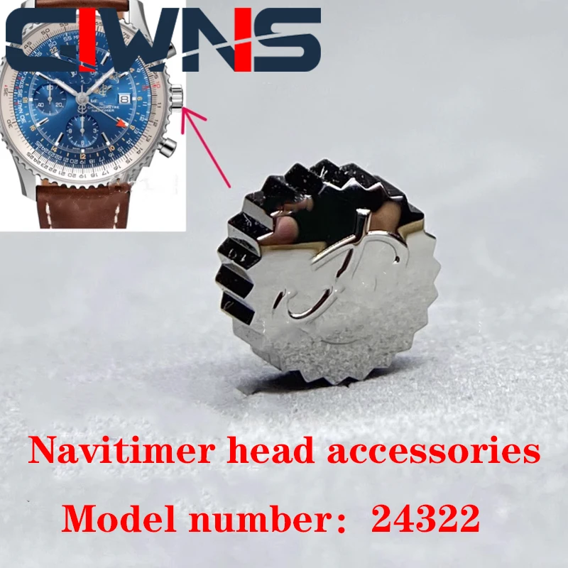 Accessori Corona Testa Orologio Per Breitling Navittimer A24322
