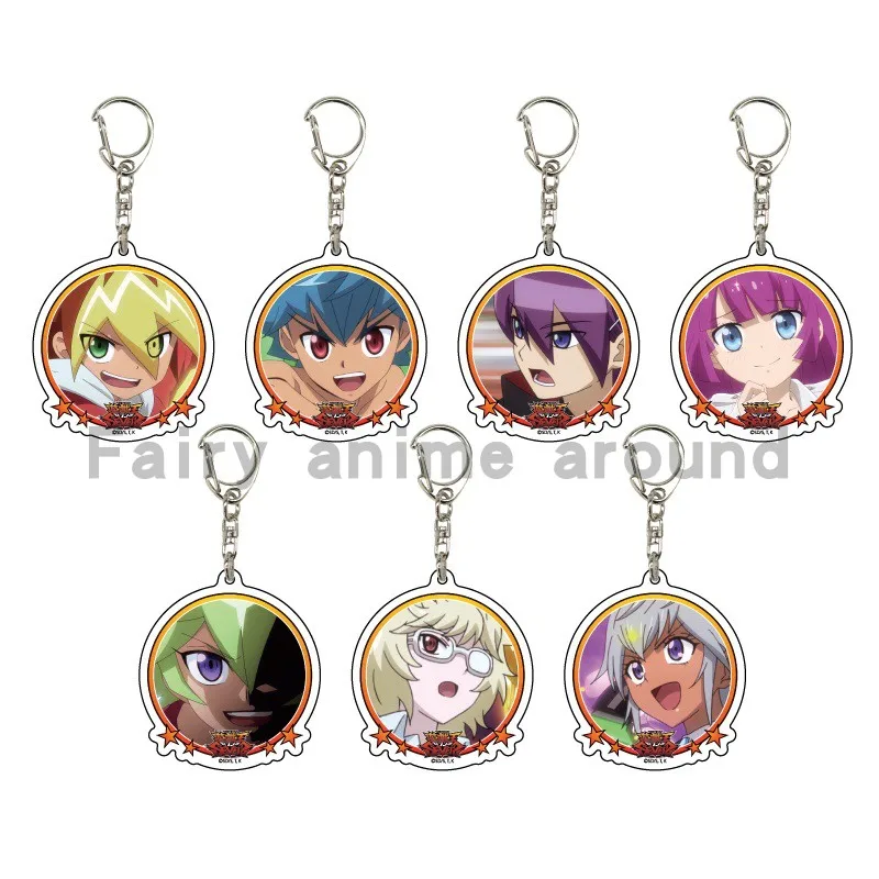 Anime Yugioh Yu-Gi-Oh! Sevens Romin Kamijou Tatsuhisa Yuga Oudou Luke Gakuto Portachiavi Bambola Portachiavi In Acrilico Ciondolo Per Regalo