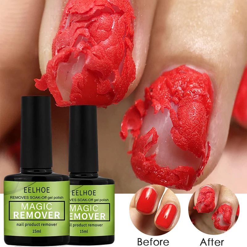 15Ml Magic Burst Nail Gel Remover Uv Gel Remover Manicure Veloce Smalto Semi Permanente Soak Off Remover Polish Dropship
