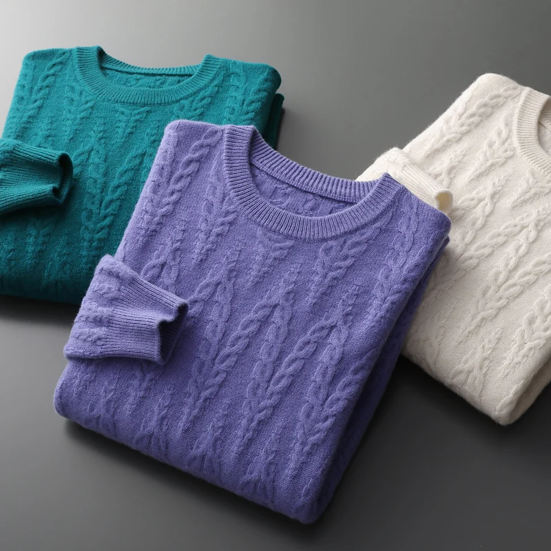 S-Xxxl100 % Lana Cashmere Maglione Per Calore E Comfort Uomo Lavorato A Maglia A Maniche Lunghe O-Collo Pullover Maglione Di Lana Da Uomo Hot Selli