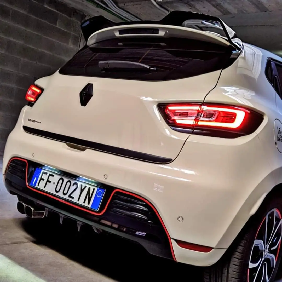 Renault Clio 4 Rs V Spoiler A Tazza 2012-2020 Plastica, Clio 4 Giacca A Vento Posteriore 2012 - 2019 Hb Clio Spoiler In Plastica