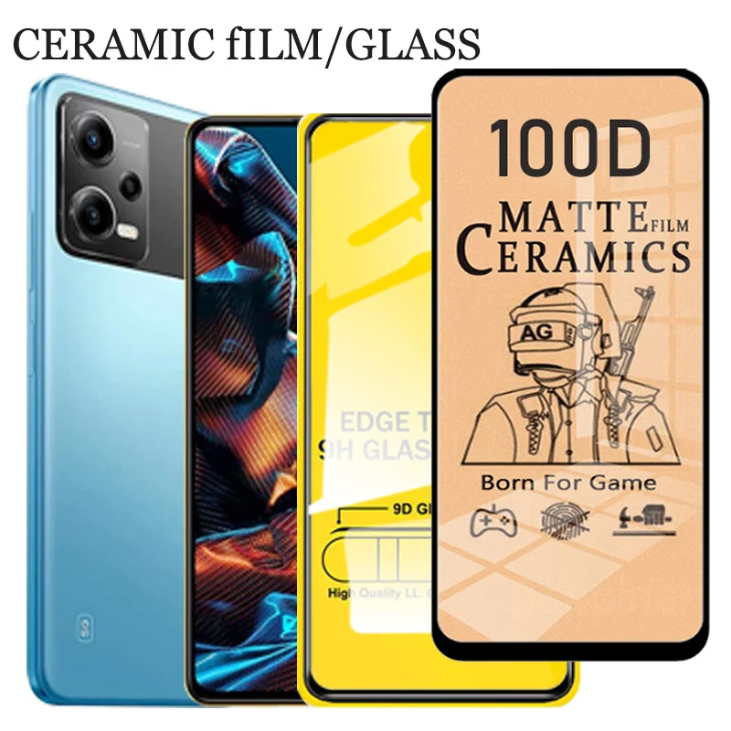 Poco X5 Pro Pellicola Opaca X5Pro Vetro Ceramico Per Xiaomi Poco X5 Pro 5G Vetro Temperato Poco X5 Pro 5G Screen Protector Pocox5Pro Pellicola Poco-X5