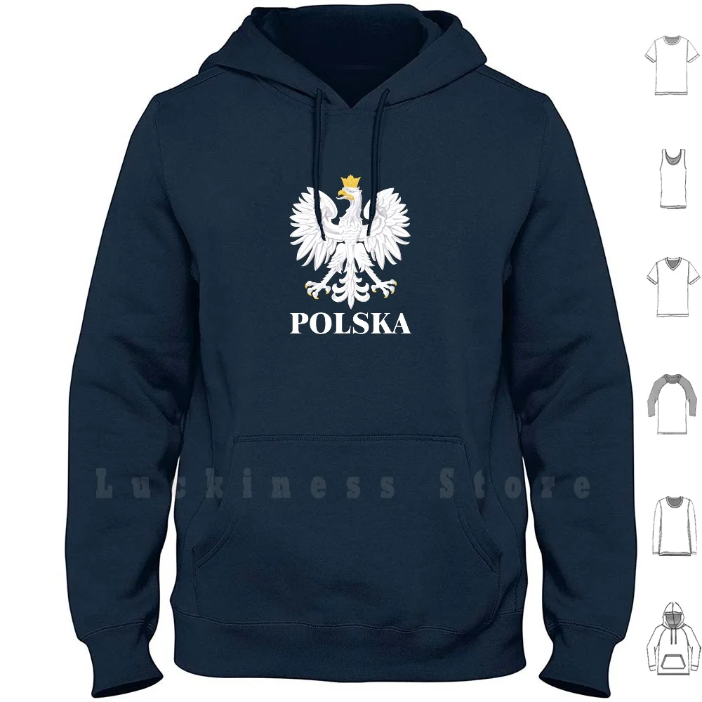 Felpe Con Cappuccio Polska 3 Polska Polska Flaga Flaga Polski Czerwony Bia? Y Polska Herbu