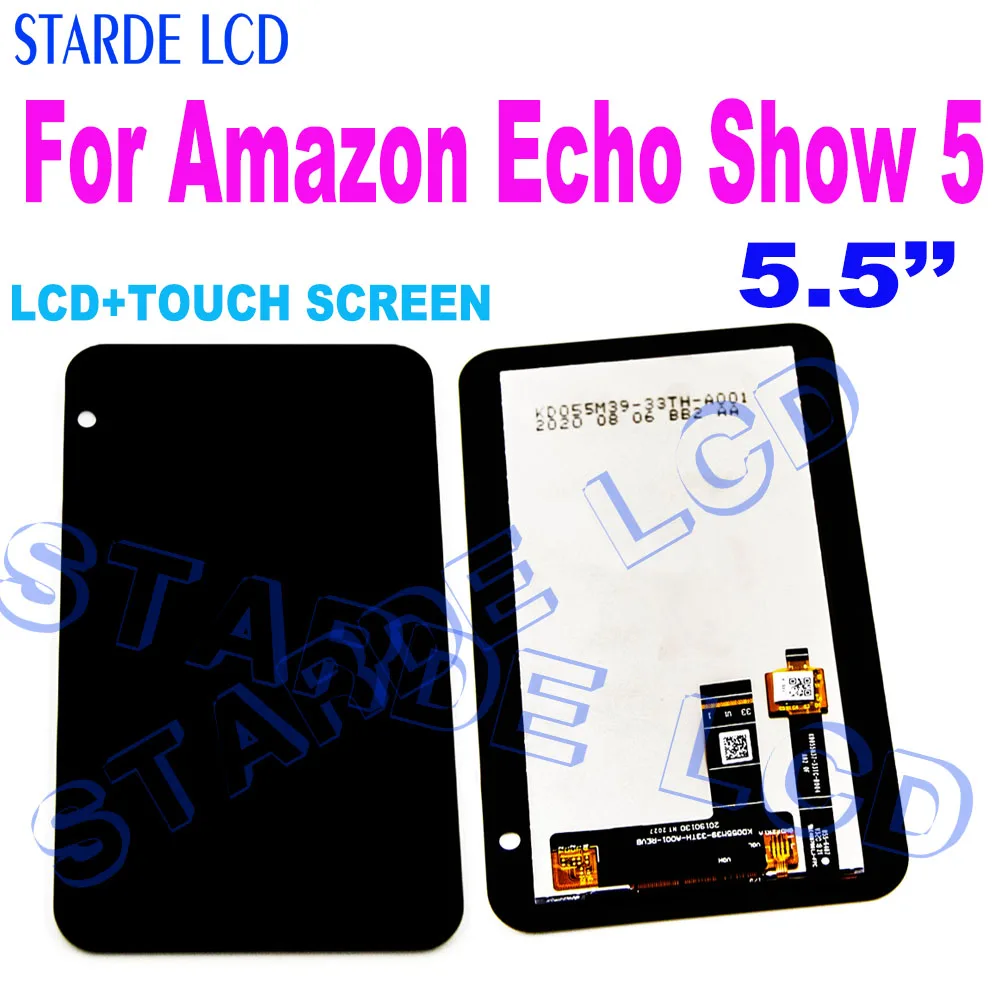 Nuovo Lcd Originale Da 5.5 "Per Amazon Echo Show 5 Display Lcd Touch Screen Digitizer Assembly Repair Sostituisci Schermo