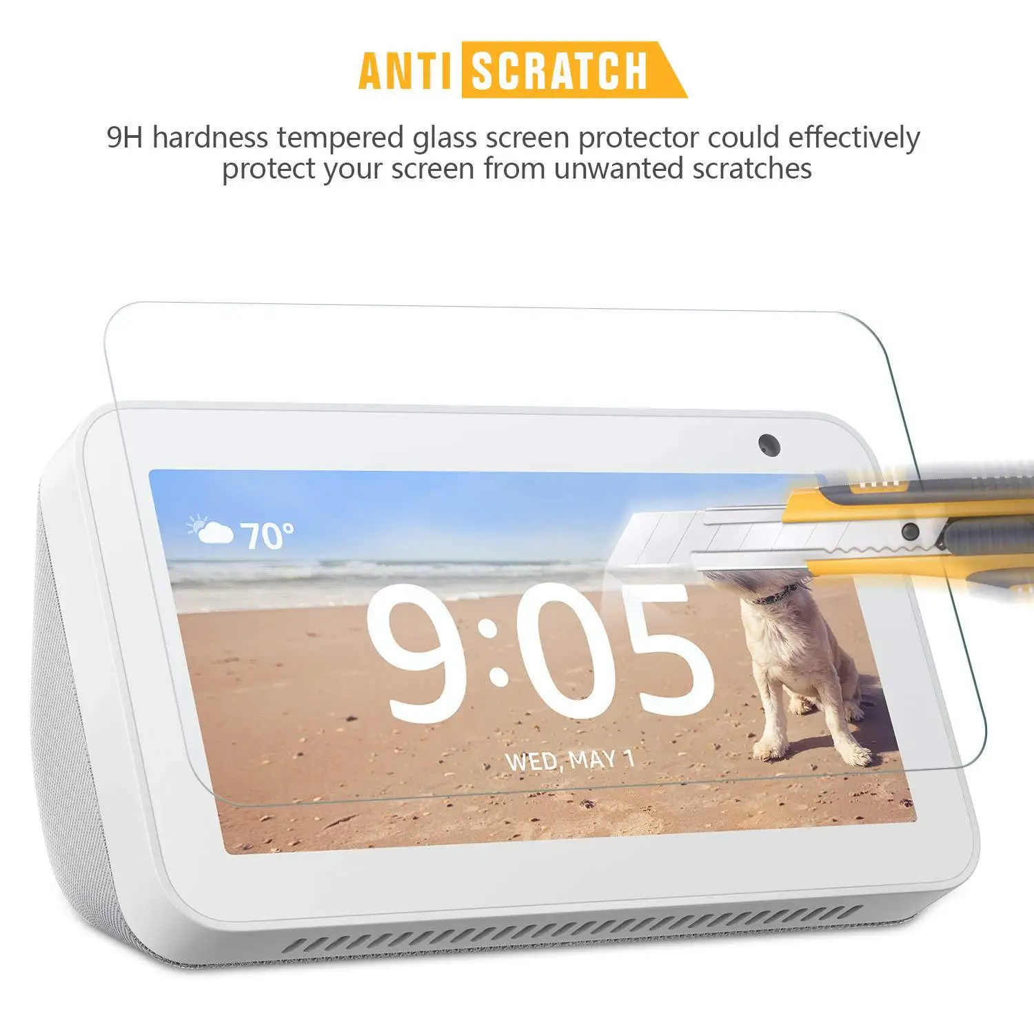 Proteggi Schermo In Vetro Per Amazon Echo Show 5 8 10 Vetro Temperato Per Amazon Echo Show 8 Pellicola Salvaschermo Per Echo Show 5