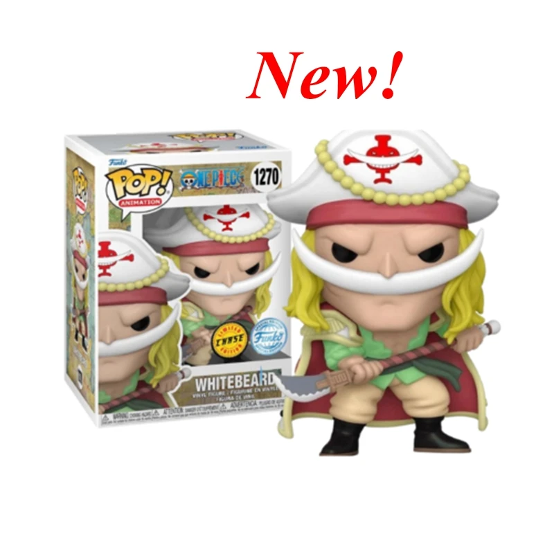 New Funko Pop One Piece White Beard #1270 Character Model Collection Figure 2023 Summer Conference Limited Edition Doll Toys