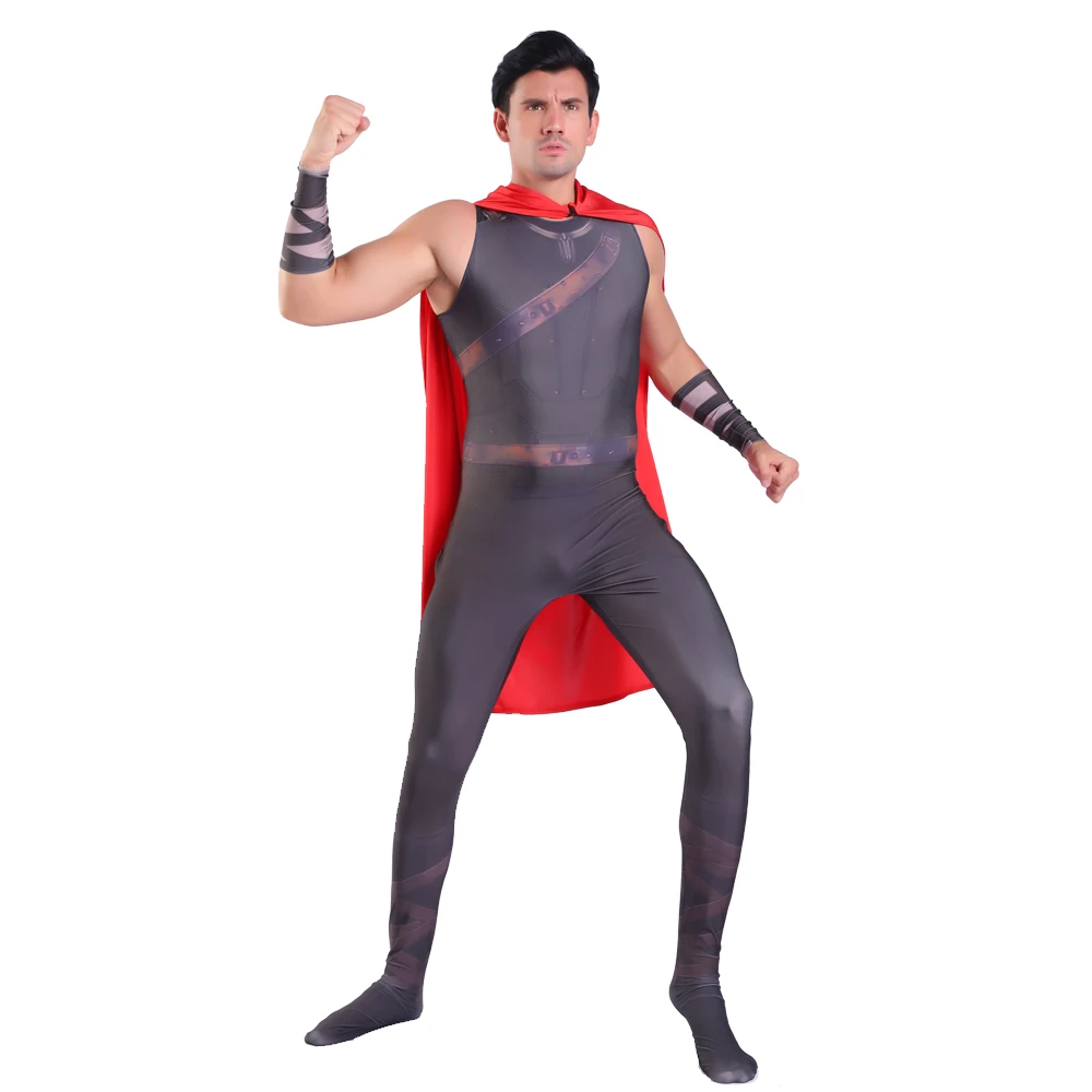 Thor 3D Printing Man Costume Thor Zentai Superhero Tuta Tute Costumi Anime Halloween Costume Fate Cosplay