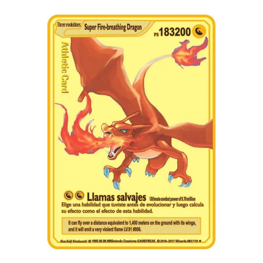 2022 Carte Pokemon Spagnole Lettere Pokemon In Metallo Carte Di Ferro Pokemon Spagnole Mewtwo Pikachu Gx Charizard Vmax Cartas Pokemon Vmax