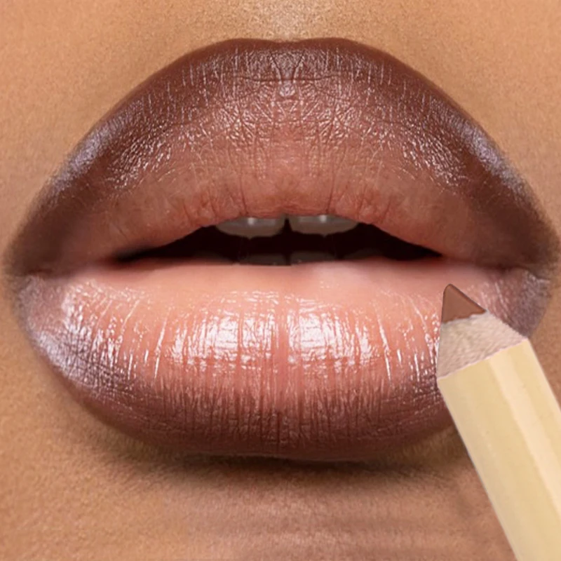 Waterproof Nude Pink Matte Lip Liner Lasting Contouring Velvet Lipstick Smooth Antiaderente Cup Lipliner Pencil Lip Makeup Comestic