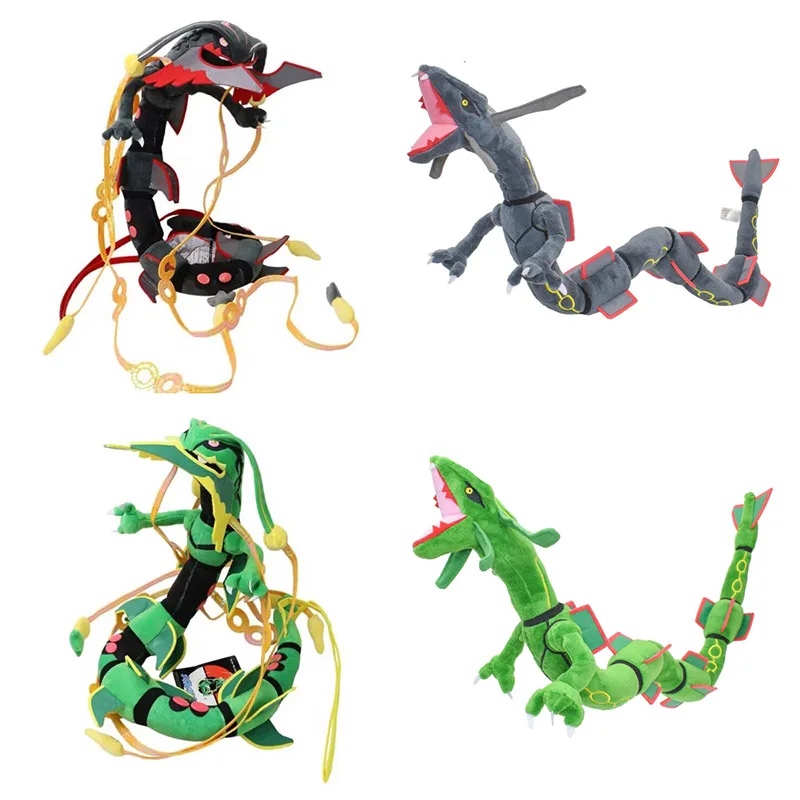 Mega Rayquaza Shiny Pokemon Peluche Pikachu Cos Rayquaza Toys Mudkip Torchic Treecko Groupon Kyogre Peluche Ripiene Regalo Per Bambini Di Natale
