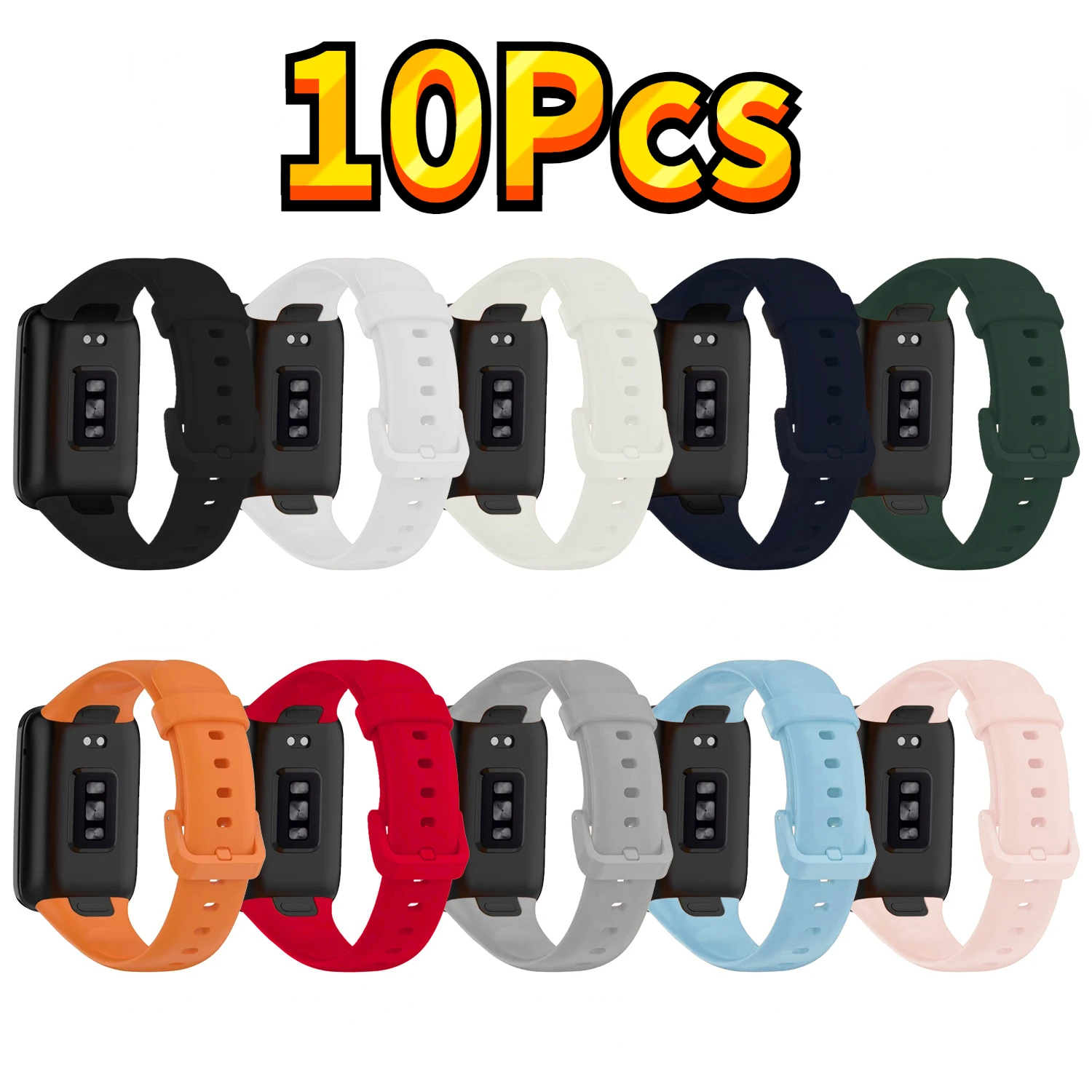 10 Pezzi/Pacco Cinturino Per Xiaomi Band 7 Pro Smartband Bracciale In Silicone Per Xiomi Mi Band 7Pro Xaomi Wirstband