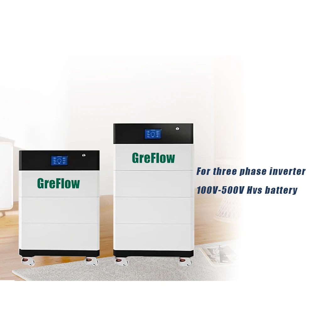 Litio Ad Alta Tensione 96V 192V 240V 288V 400V Hvs Lifepo4 10Kw Sistema Solare Akku Per Inverter Trifase Growatt Deye