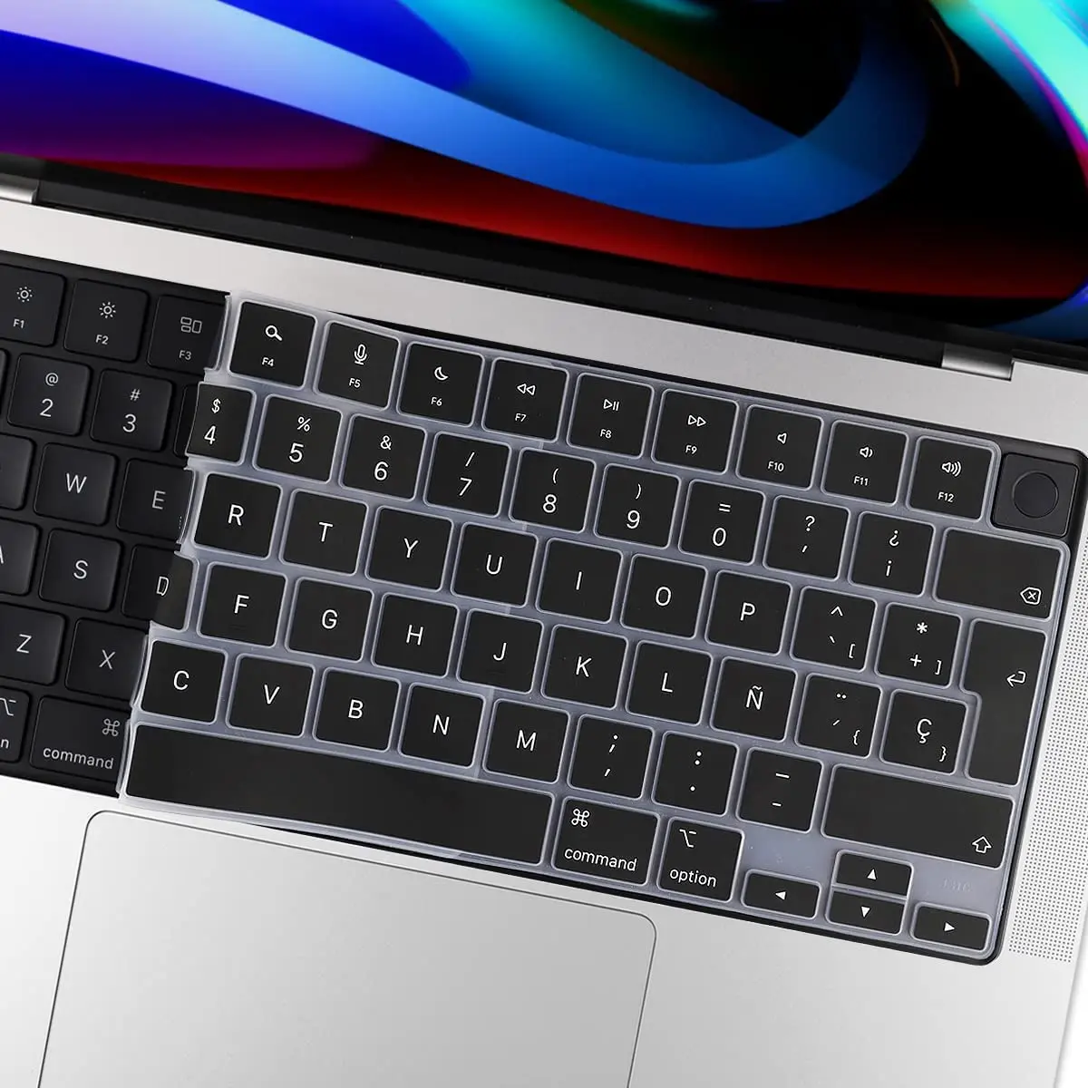 Spagnolo Per Macbook Pro 14 Pollici 2021 (A2442 M1 Pro/Max) E Macbook Pro 16 Pollici 2021 (A2485 M1 Pro/Max) Cover Tastiera Versione Ue