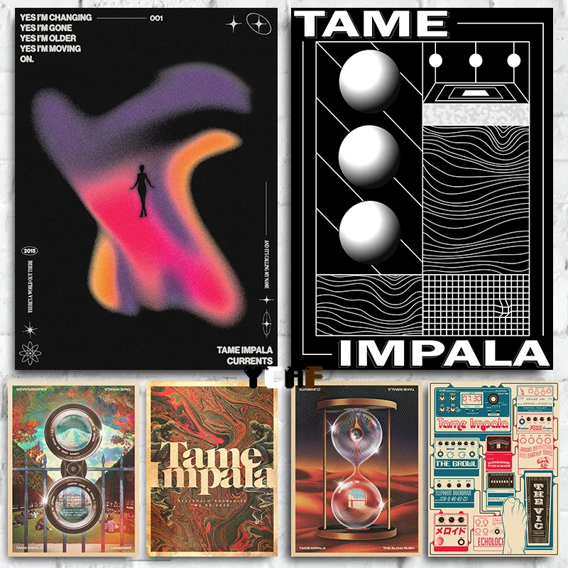 Tame Impala Poster Canvas Printing Tame Impala Album Musica Wall Decor Musica Stampe Estetiche Decorazione Della Parete Tame Impala Gift