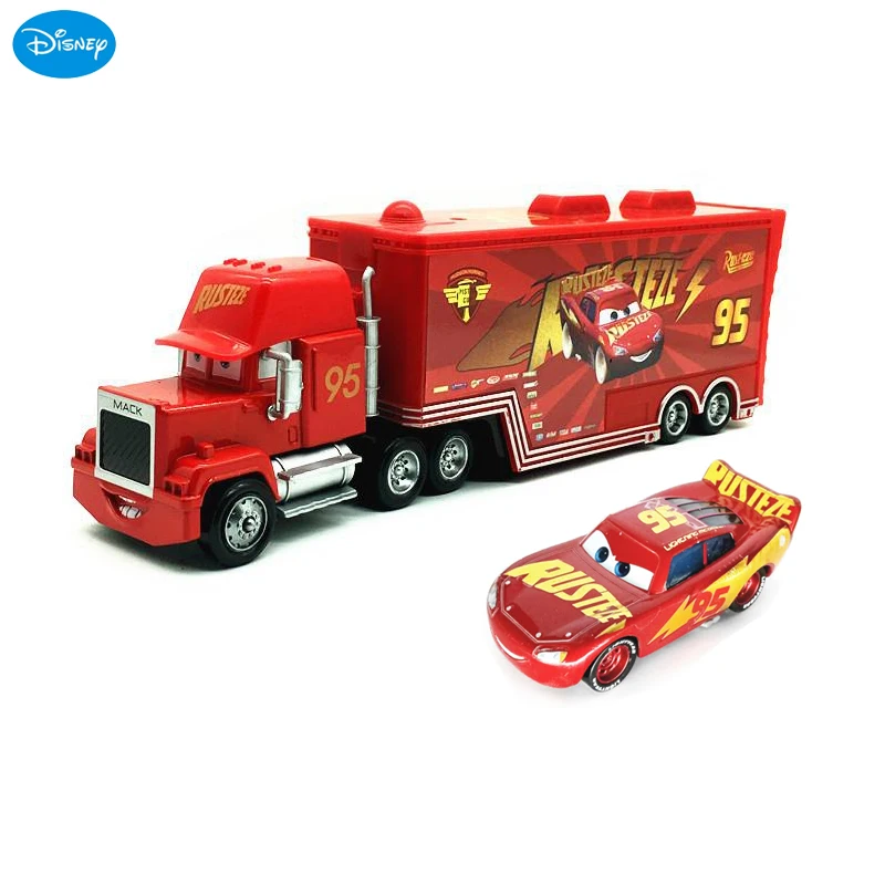 New Disney Pixar Car 3 Lightning Mcqueen Jackson Storm Ten Letter Horse Mac Uncle Truck 1:55 Die Cast Model Giocattolo Per Bambini Regalo