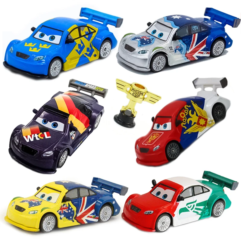 Disney Pixar Cars Saetta Mcqueen Saetta Jackson Storm Modello In Lega Di Metallo Auto 1:55 Giocattoli Ragazzo Regalo Per Bambini