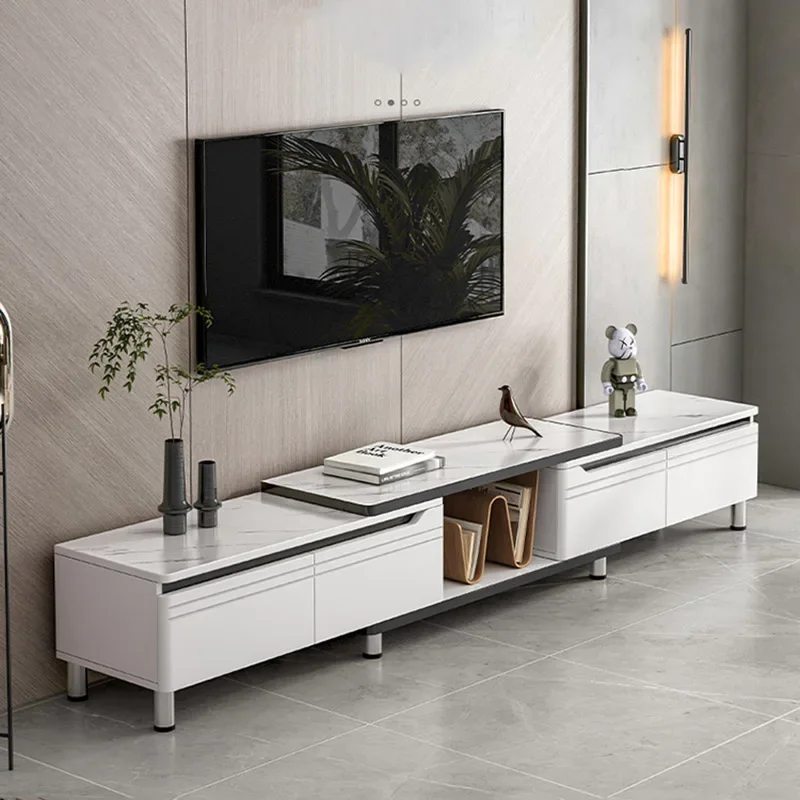 Bianco Soggiorno Mobile Tv Mobile Portatile Moderno Stoccaggio Televisione Tavolo Cassetti Fernseher Schrank Camera Mobili Mq50Ds