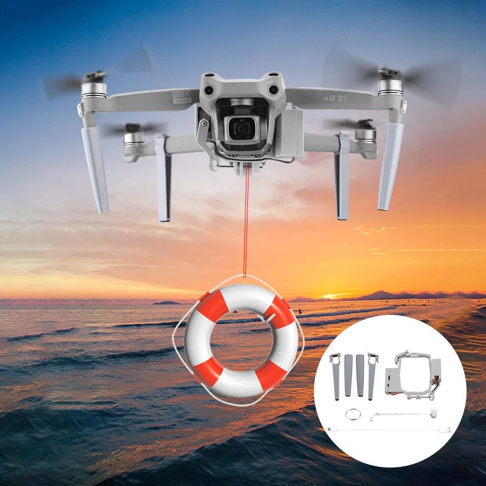 Airdrop Systeem Per Mavic Air 2S Lanciatore Atterraggio Sgestel Visaas Regalo Salvataggio Leva Apparaat Systeem Drone Accessoires