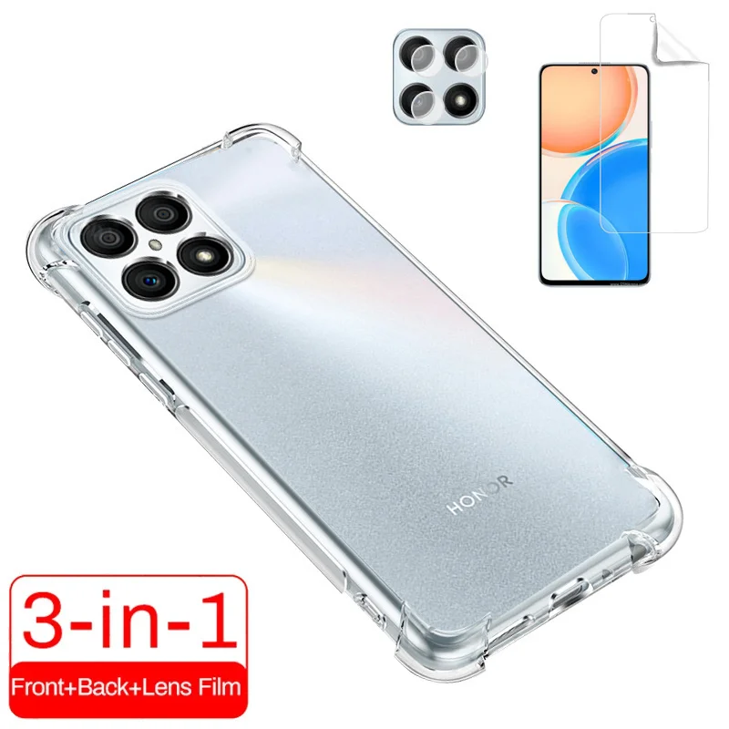 Custodia, Custodia + Idrogel Pellicola Per Honor 50 Magic4 Lite 50 Honor X8 Custodie In Silicone Honor 50 Pro 50Pro Honor-X8 5G Cover Per Telefono Hon