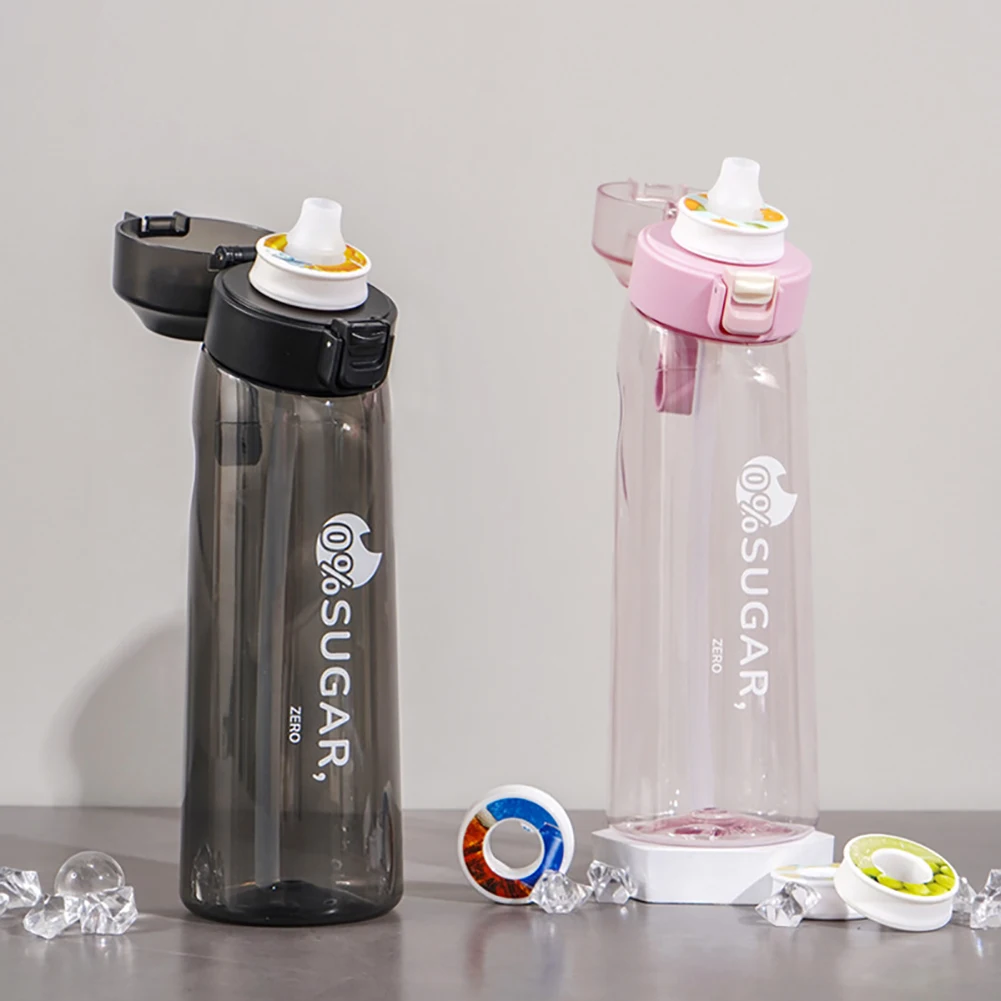Sport Air Water Bottle Trendy 650Ml Starter Up Set Bottiglie Per Bere Con Cialde Aromatizzate Profumate Per Aromatizzare 0 Zucchero 0 Calorie