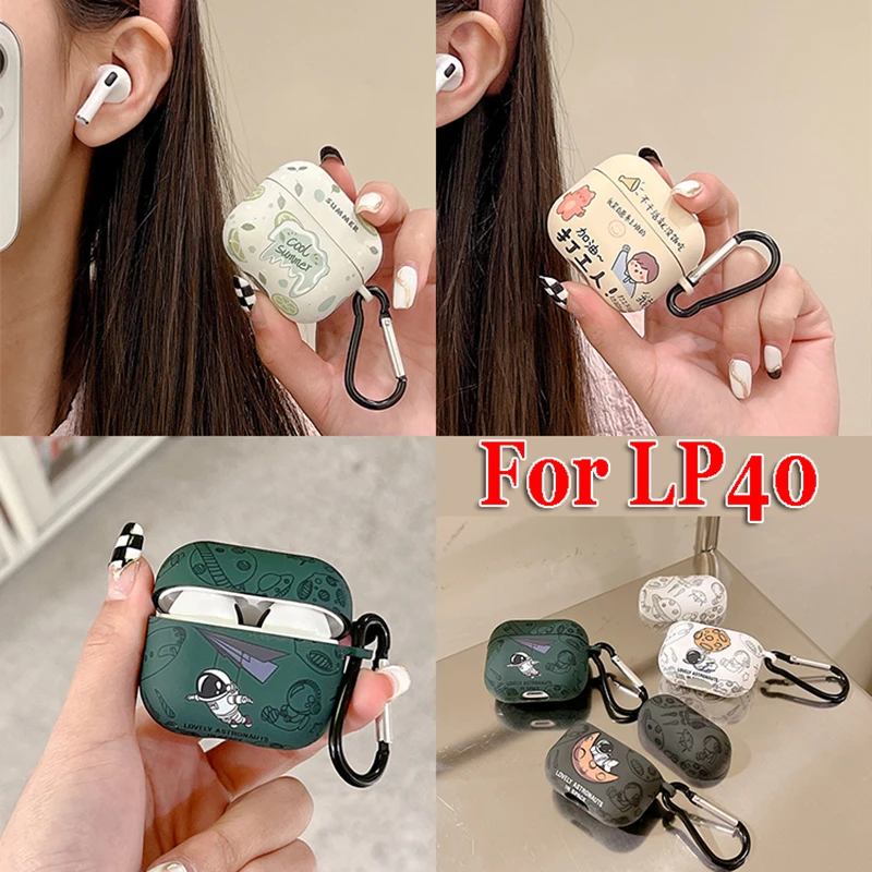 Custodia Protettiva Per Lenovo Lp40 Custodia Bluetooth Auricolare Cartoon Cute Lenovo Thinkplus Custodia Lp40 Custodia Morbida Anti-Caduta