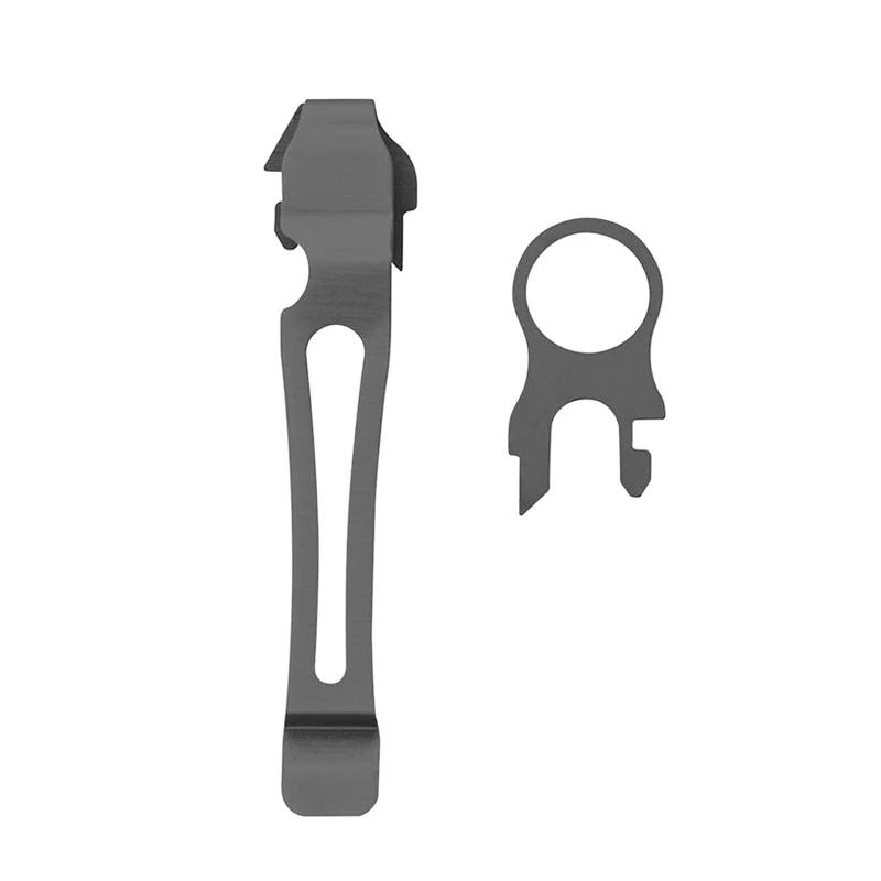 Clip Tascabile + Anello Per Cordino Per Leatherman Tti / Surge / Wave + / Charge + / 2H Wave +