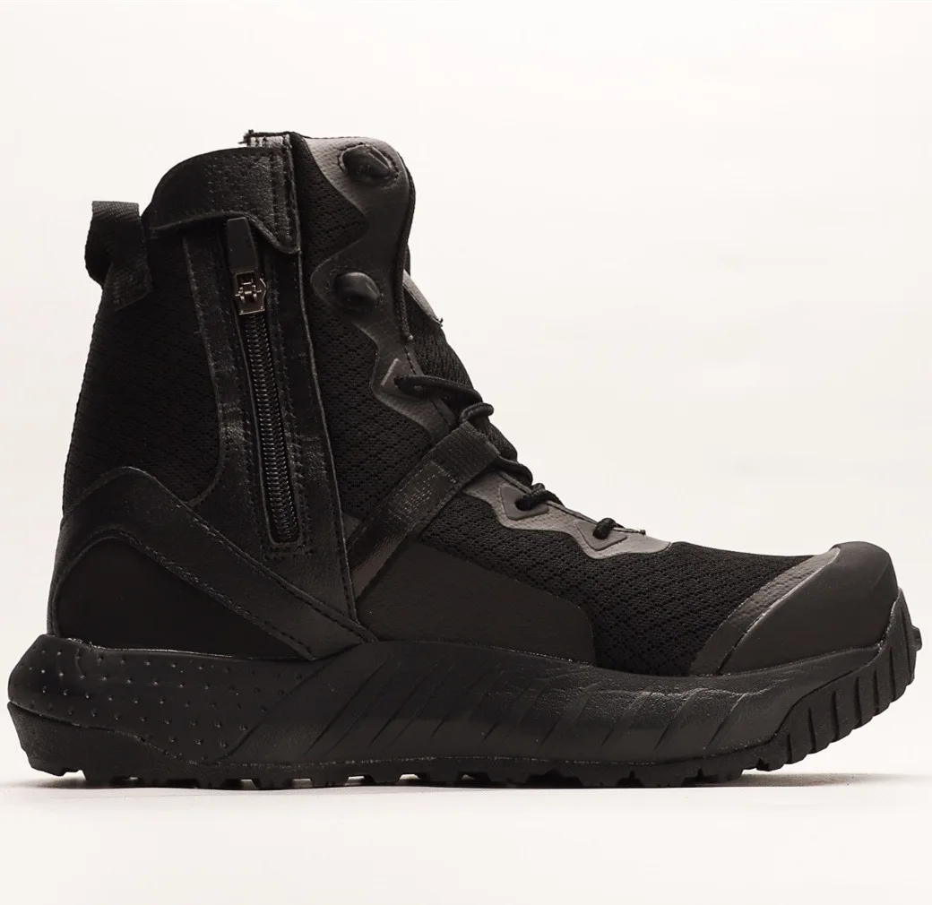 2024 New Armor High-Top Valsetz Side Zip Outdoor Warm Slip Oil Resistant Zapatillas Deporte Training Sneakers Size40-45