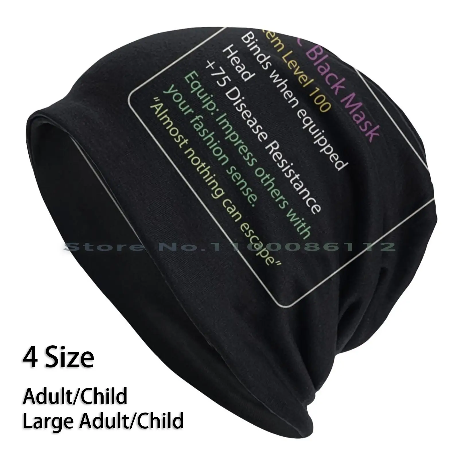Epic Black Mask Berretti Cappello Lavorato A Maglia Mascarilla Devitida Mascarilla Wow Mascarilla Cartoon Alianza Horda Maschera Più Venduta Bocca