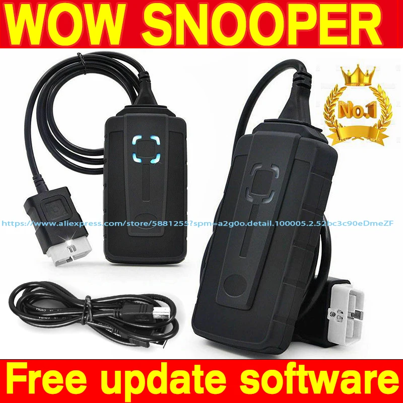 2024 Wow Snooper Bluetooth Vci Autocom Strumento Diagnostico V5.00.12 Aggiornamento Funziona Ds Cars Trucks Auto Coming Wireless Scan Reset