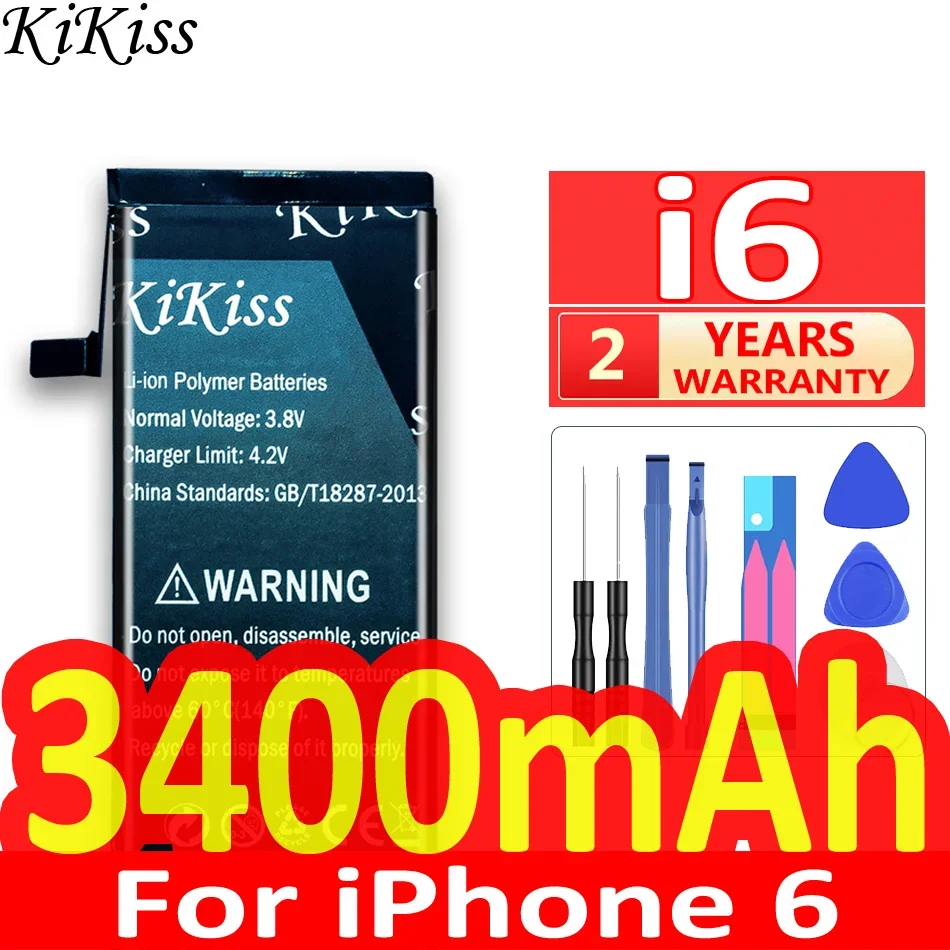 Kikiss Potente Batteria Per Iphone 6 6S 7 7S 8 8 Plus Iphone6 6Plus 7Plus 8 Plus 6S Batterie Di Ricambio Batteria Compatibile