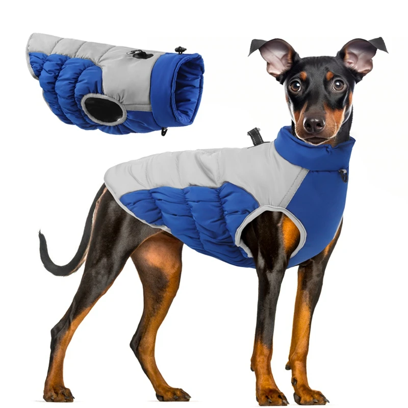 Addensare Vestiti Per Cani Invernali Gilet Caldo Per Cani Di Taglia Media Nuovo Cane Di Grossa Taglia Dobermann Labrador Gilet Spesso Accogliente Retr