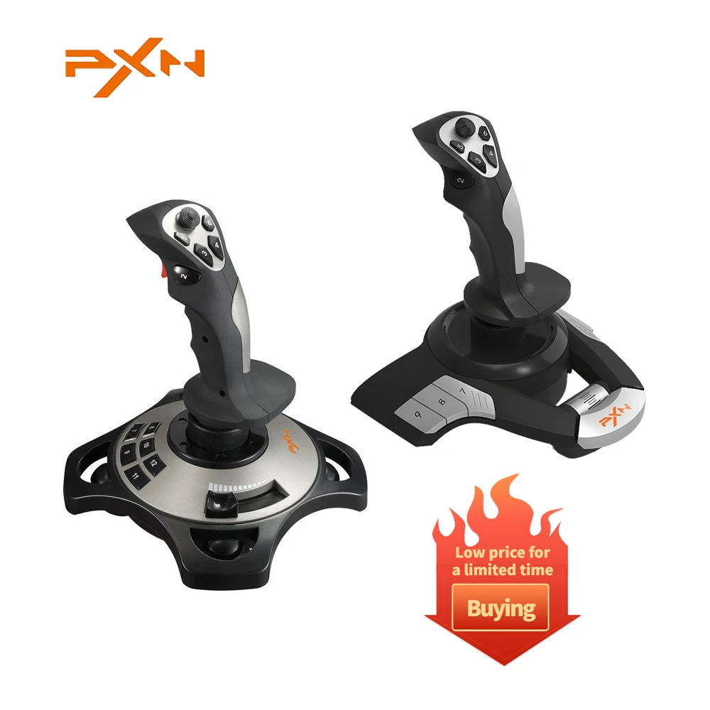 Pxn-F16 Pxn-2113 Joystick Flight Simulator Gamepad Controller Pc Flight Simulator Cockpit Stick Per Pc/Desktop