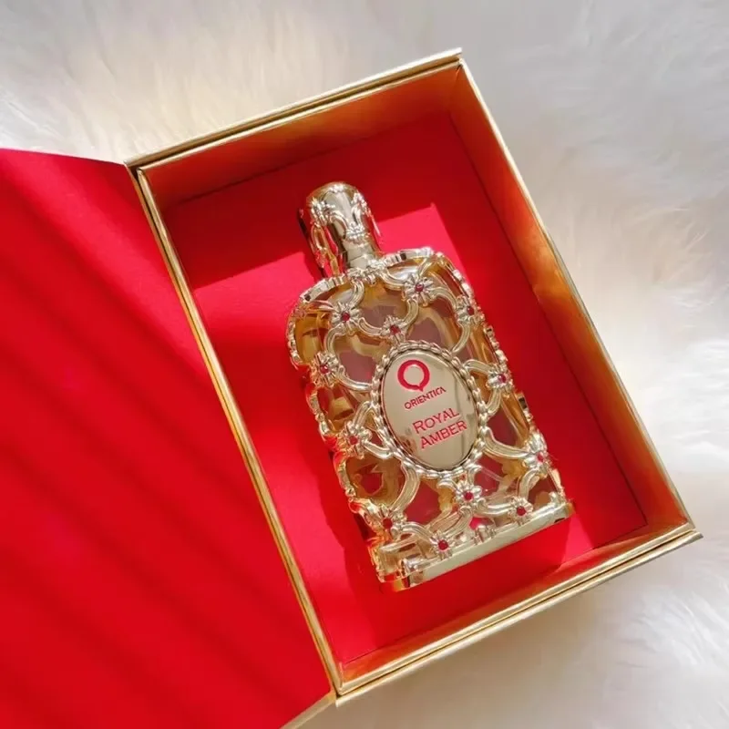 Orientica Royal Amber Rouge 80Ml Uomo Donna Eau De Parfum Bottiglia Di Vetro Di Profumo Neutro Unisex Rose Cologne Spray