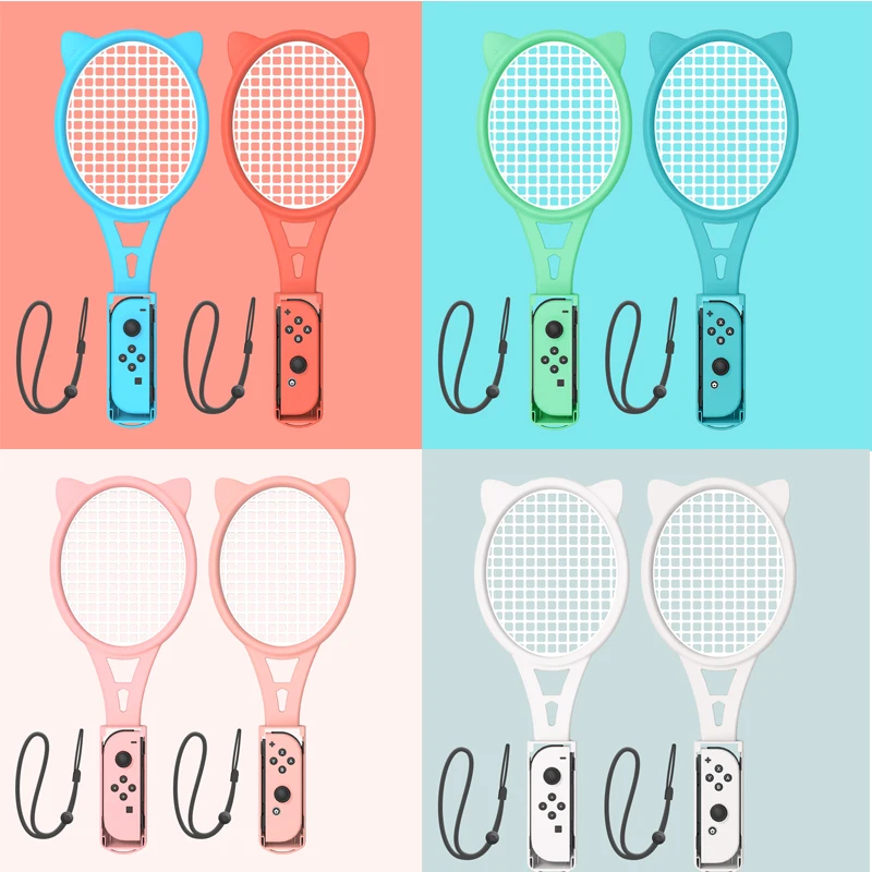 Racchetta Da Tennis Per Nintendo Switch Oled Per Mario Tennis Aces Joy-Con Handle Holder Controller Grips Tennis Aces Accessori Per Giochi