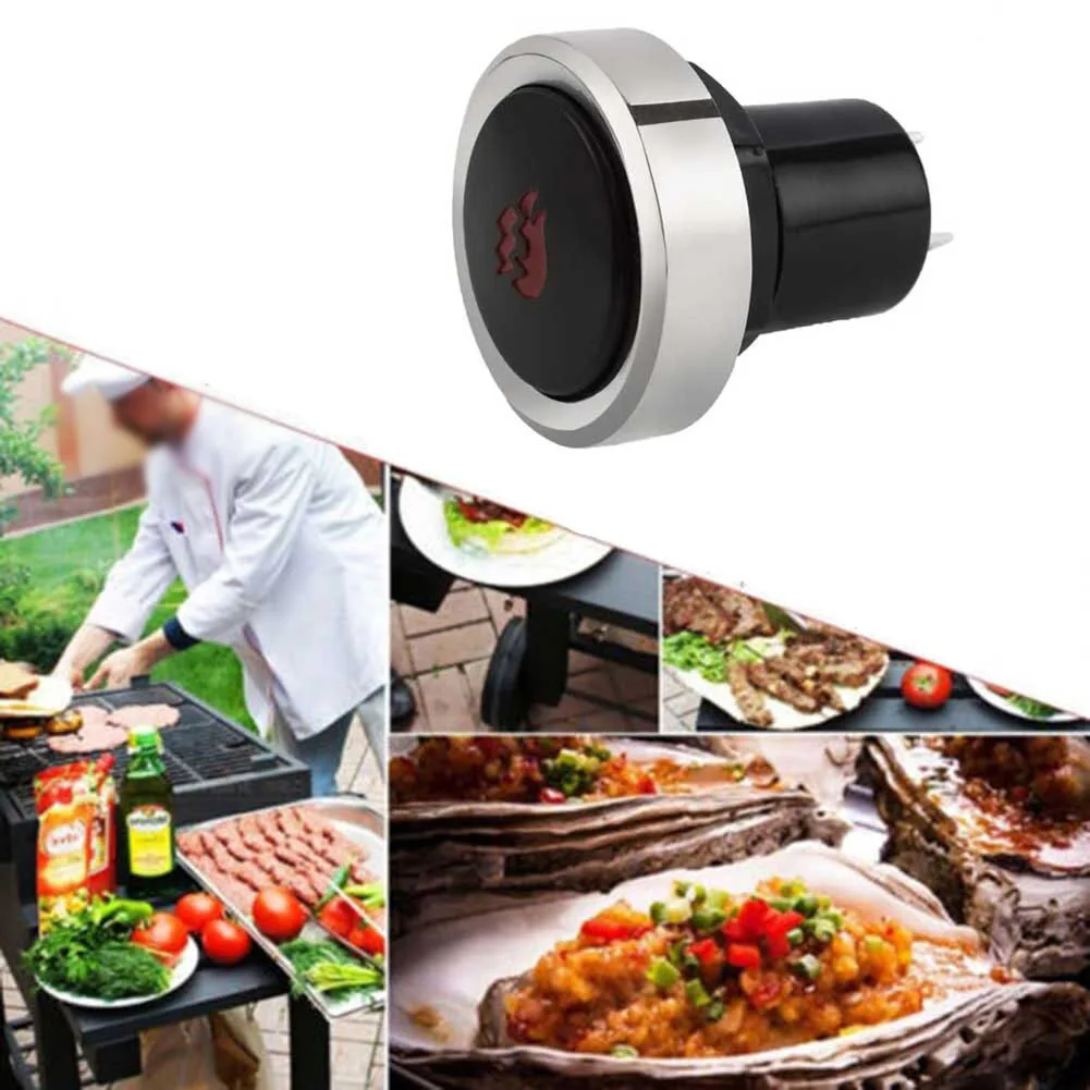 1/2 Pz Bbq Pulsante Di Accensione Elettronica Di Ricambio Interruttore A Pulsante Accenditore Per Griglia A Gas Grill Grill Grill Grill Sostituire Acc