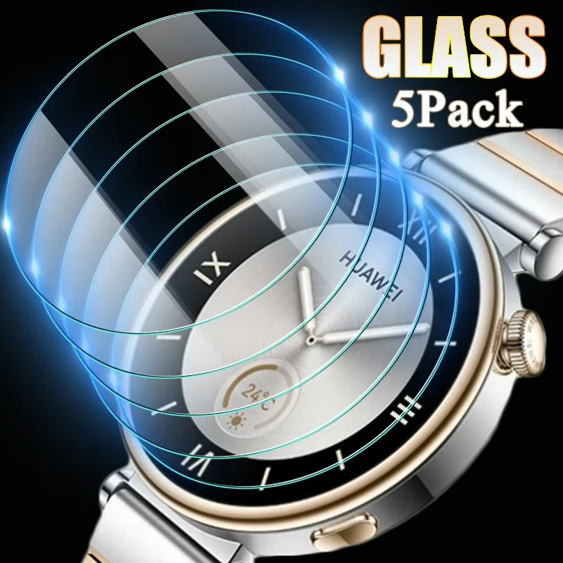 Confezione Da 5-1 Per Huawei Watch Gt 4 Proteggi Schermo In Vetro Temperato Per Huawei Watch Gt4 41/46Mm Pellicola Protettiva Antigraffio