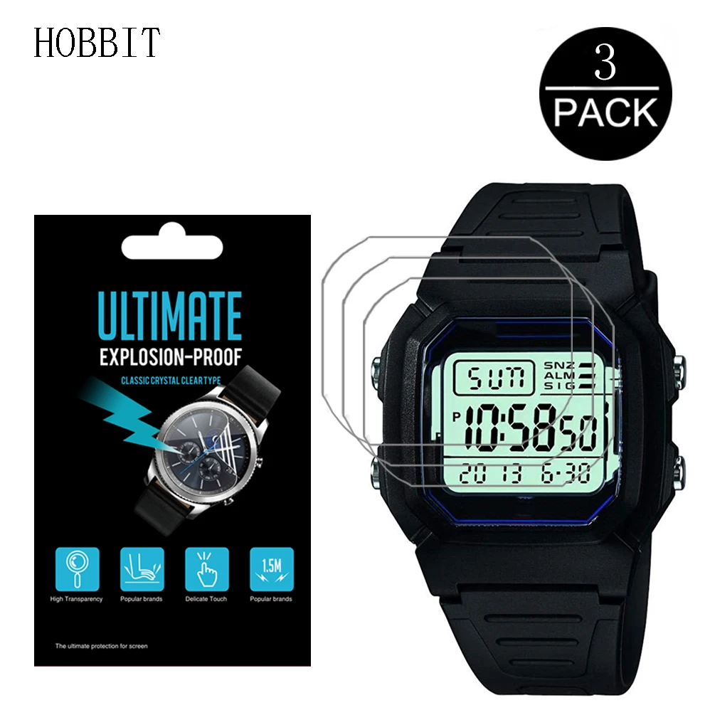 Pellicola Protettiva Antideflagrante Nano Da 3 Pezzi Per Casio W-800 W800H-1A W-800Hg-9Av W-800H-1Bvc Pellicola Salvaschermo Hd Trasparente Non In Vet