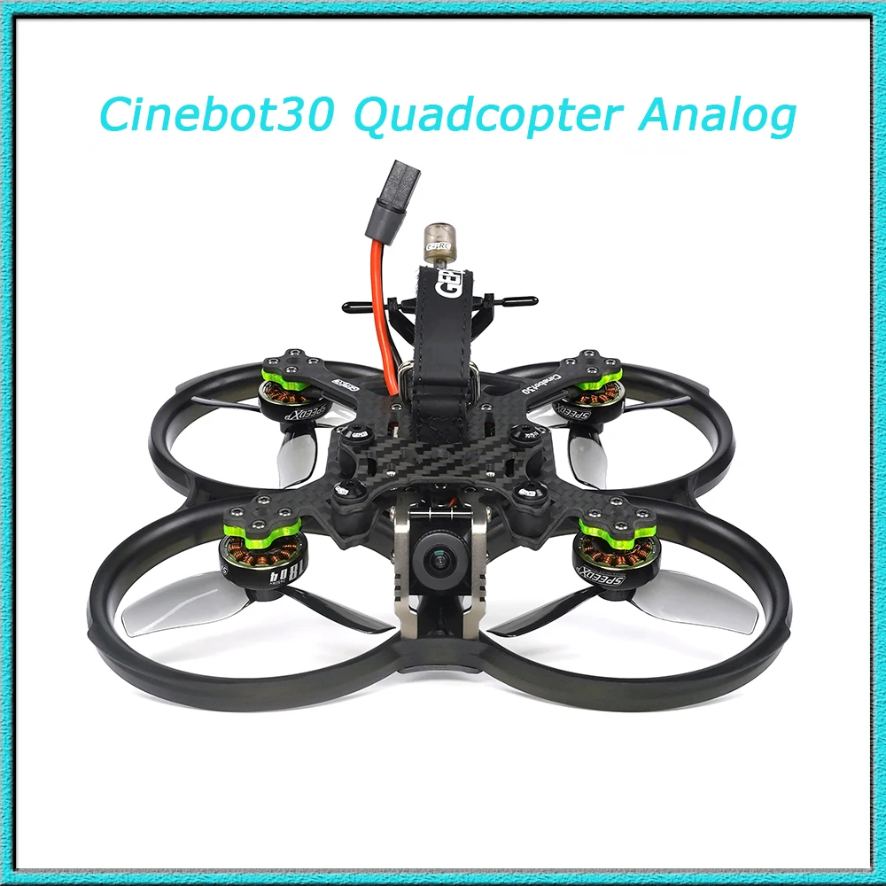 2022 Nuovo Geprc Cinebot30 Quadcopter Analogico Fpv Drone 4S 6S Con Ricevitore Pnp, Frsky R-Xsr, Tbs Nano Rx, Elrs 2.4G