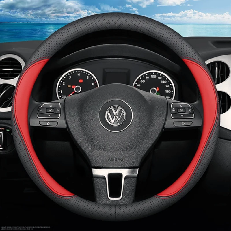 Coprivolante In Pelle Per Auto Per Volkswagen Vw Up! Incrociato! Up Gti E-Up Accessori Auto