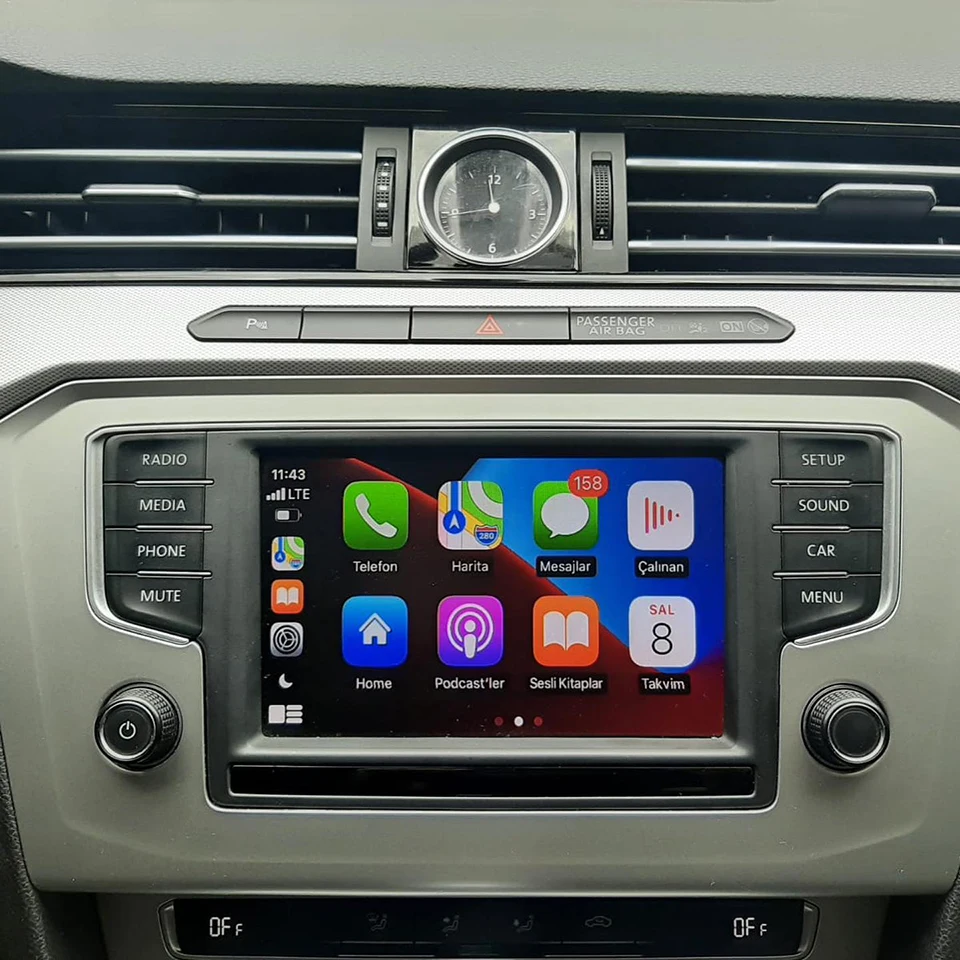 Bluetooth Apple Carplay Android Auto Back Camera Applicazione Carplay Inalambrico Per Volkswagen Passat B8 Vehicle.