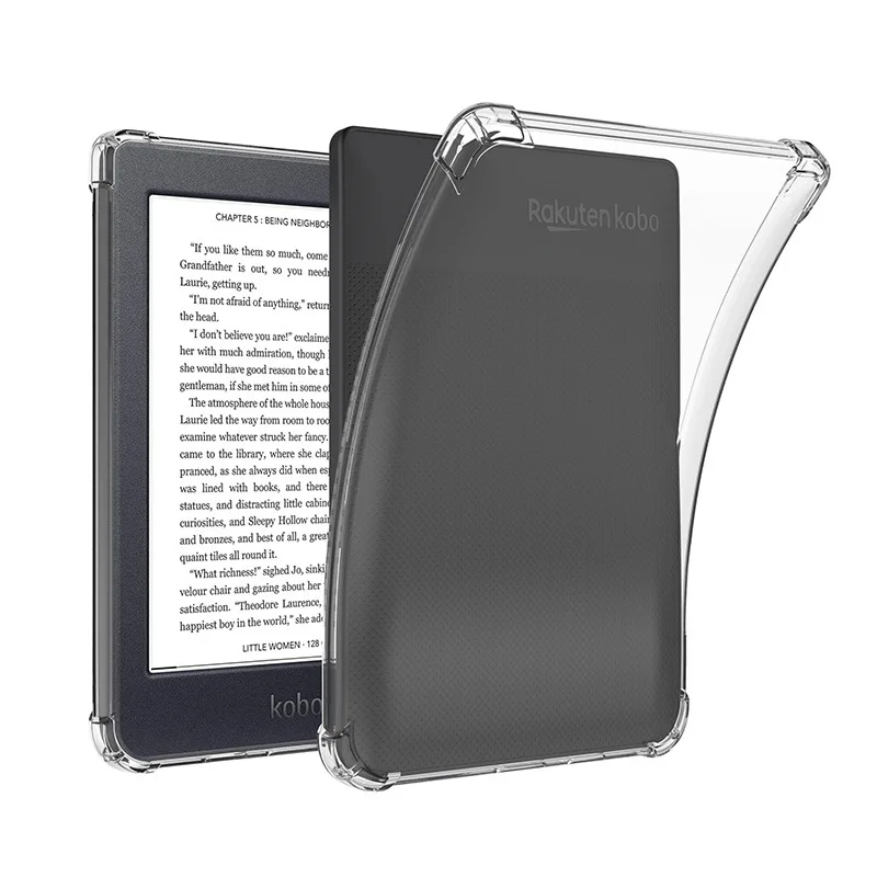 Cover Posteriore Morbida In Tpu Trasparente Custodia Protettiva Funda Antiurto E-Book Reader Case Per Kobo Nia/Kobo Clara 2E/Kobo Clara Hd