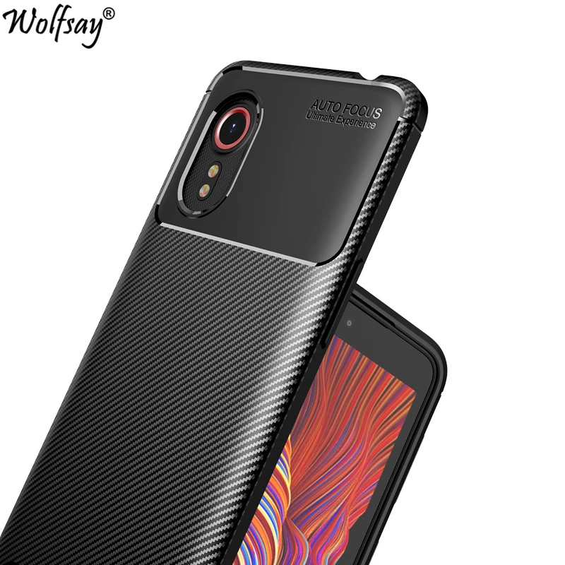 Per Samsung Galaxy Xcover 5 Custodia Cover In Fibra Di Carbonio Silicone Custodia Samsung Xcover 5 Per Samsung Xcover 5 Xcover6 Pro Xcover Pro 2